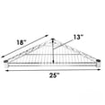 thumbnail image 3 of Shelving Inc. 18"d Triangle Corner Wire Shelving with 4 Tier Shelves - 54" h, Weight Capacity 800lbs Per Shelf, 3 of 4