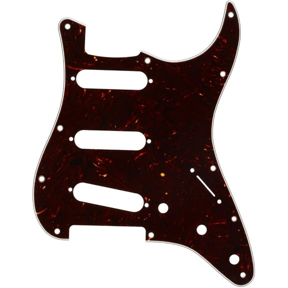 Fender Modern Pickguard, Stratocaster, 11-Hole - Tortoise Shell Tortoise Shell Stratocaster - 11 Hole (Modern) Modern Pickguard