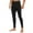 Black, variant on Mens 100% Merino Wool Base Layer Bottom Pants For Ski Midweight Thermal Underwear Long Johns