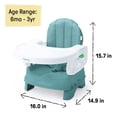 thumbnail image 6 of Ingenuity Deluxe Comfort Folding Baby Booster - Adjustable Height - Cushioned - Lightweight - 6M-3Y, 6 of 9