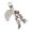 White, variant on Trendy Unisex Bag Charm Keychain Adornment With Whimsical Angel Wing Star Designs Suitable For Daily Use Or Gifts