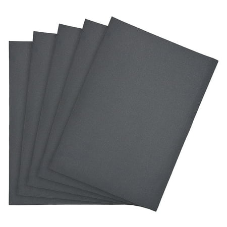 Wet Dry Wader Waterproof Sandpaper, Wet Dry Sand Paper Grit of 400 for Wood Furniture Finishing, Metal Sanding, 11 x 9inch 5pcs ()