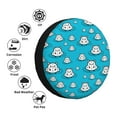 thumbnail image 4 of Goofa Hippo In Water Head Pattern Universal Tire Cover for Jeep, SUV, Truck, and Trailer – Waterproof, UV-Resistant,Easy to Install, Fits 14"-17" Tires-15 inch, 4 of 6