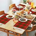 thumbnail image 2 of Set of 4 Spring Checkered Placemats Machine Washable Durable Linen Table Mats Heat Resistant Wrinkle Free Floral Plaid Place Mats for Dining Table Kitchen, 2 of 6