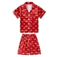 thumbnail image 4 of REDARER Ensemble de Pyjama Décontracté pour Filles avec Haut à Manches Longues Imprimé à Boutons et Col à Revers et Pantalon, 4 of 4