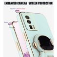 thumbnail image 4 of Compatible with Redmi K60 Pro Case Silicone TPU Plating, Xiaomi Redmi K60 Pro Phone Case Cute Astronaut Pattern Cover with Stand for Women Girls (Green), 4 of 7