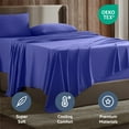 thumbnail image 2 of Nestl Split King Sheet Sets, 1800 Series Deep Pocket 5 Piece, Luxury Soft Microfiber Bed Sheet Sets, ROYAL BLUE sheets, 2 of 8