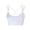 White, variant on Women's Sports Bras Plus Size Medium Under $10 Solid Color Wireless Back Beauty Gathering Chest Cushion Ventilation Yoga Sports Bra