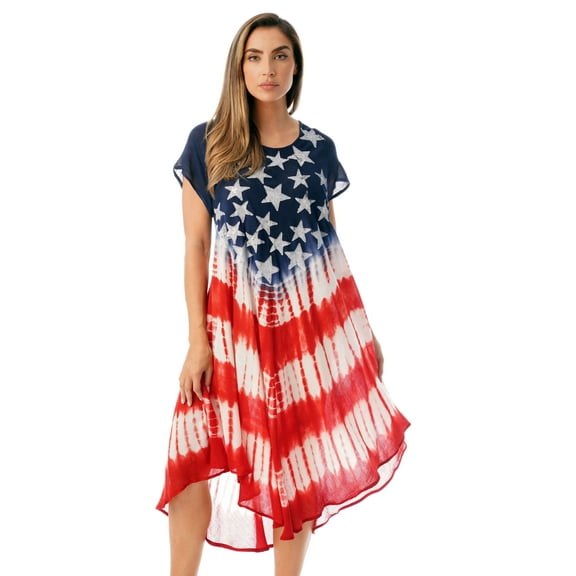 21871-M Riviera Sun American Flag Dress / USA Summer Dresses