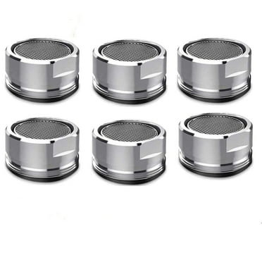 Emlimny 6 Pack Faucet Aerator 2.2 GPM Bathroom Sink Aerator Regular Standard Replacement Parts with Brass Shell 23.5mm Male Threads Aerator with Gasket for Kitchen Bathroom