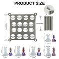 thumbnail image 3 of UNTERING Resin Chess Set Silicone Mold Accessory Metal Chess Item Holder Chess Display Stand Silicone Chess Making Moulds, 3 of 5