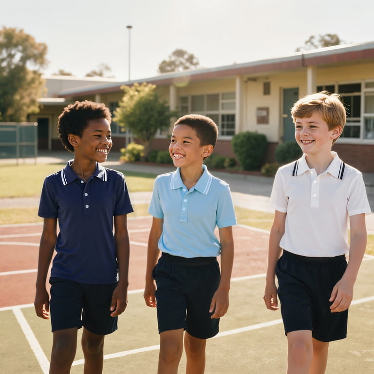Aideaone Boys 3-Pack Pique Polo Shirts photo 3