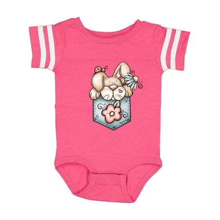 

Inktastic Jean Pocket Bunny Rabbit Gift Baby Boy Bodysuit