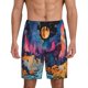 thumbnail image 1 of Fotbe Fantasy Cosmic Landscape Pantalones Cortos de Pijama para Hombre, Ropa de Dormir, Pantalones de Pijama Cortos para Hombre-Small, 1 of 6
