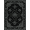 Black, Pattern 2, variant on ODIKA 8'x10' Washable Area Rug Grey Smoky Entry Tones Balanced Framing Muted Artwork Way Entrance for King Size Bedroom Under Bed, Master Suite, Non-Shedding, Easy Care