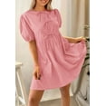 thumbnail image 3 of Vestido PRETTYGARDEN para mujer, casual, estilo A, de verano, con bolsillos, 3 of 8