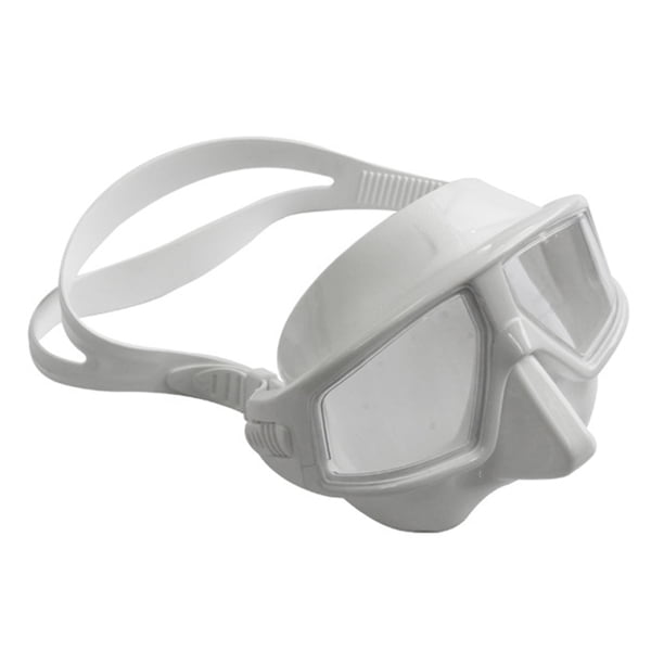 Naiovety Máscaras de ligeras Vista de 120 grados Gafas de buceo bajo el agua Gafas de snorkel Equipo de natación Adultos Deportes acuáticos Blanco