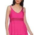 thumbnail image 4 of Moomaya V-Neck Spaghetti Strap Sleeveless Flair Dress Solid Summer Clothing, 4 of 6