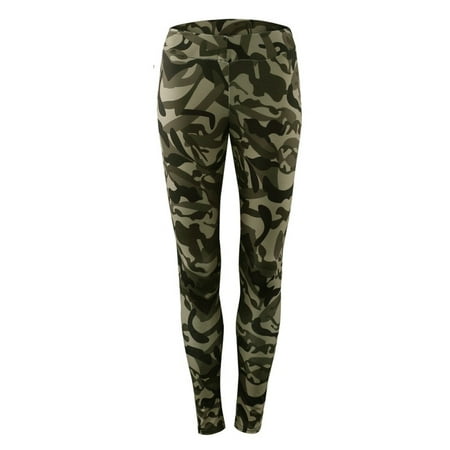 Women Camouflage Print Fitness Clothing Leggings Yoga Pants Sports Gym Workout Tights For