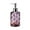 Purple#0, variant on Rhombus Textured Glass Soap Dispenser 350ml Refillable Pump Bottle for Bathroom or Kitchen Hand Soap Shampoo Body Wash Dispenser 7 Color Options 1-Piece Set
