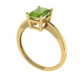 thumbnail image 2 of Solitaire Engagement Ring for Women - 1ct Natural Peridot in 14K Yellow Gold Promise Ring, 2 of 6