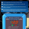 thumbnail image 4 of 240A Switch 12V Remote Battery Disconnect Switch with Led Voltage Display Automatic Power Shut Off Switch for Auto, 4 of 6