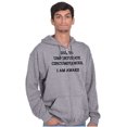 thumbnail image 4 of Funny I Am Awake Sarcastic Attitude Zip Up Hoodie Men's Women's Brisco Brands M, 4 of 6