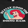 thumbnail image 3 of Disney The Little Mermaid - Really Good For Doing Hair - Juniors Fitted Graphic T-Shirt, 3 of 5