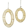 thumbnail image 4 of Northlight LED Lighted Hanging Christmas Wreath Decorations - 18" -  Set of 2 - Gold Lights, 4 of 7