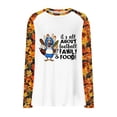 thumbnail image 3 of Wiyuqeen Gobble Shirts for Women Raglan Long Sleee Thanksgiving Shirts Crew Neck Fall T Shirts Thankful Grateful Blessed Shirt, 3 of 5
