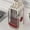 Red, variant on Stainless Steel Rotatable Knife Block,Multifunctional Countertop Storage with Drawer,Knife & Chopstick Organizer,Kitchen Knife Holder