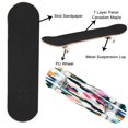 thumbnail image 2 of Skateboards for Beginners drawn floral abstract print Creative collage seamless Fashionable for 31"x8" Maple Double Kick Concave Boards Complete Skateboards Outdoor for Adults family friends Gifts, 2 of 5