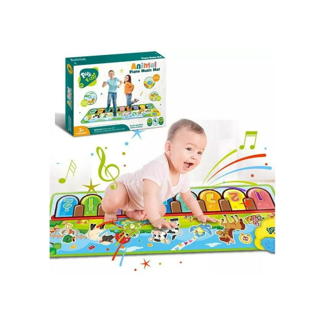 Alfombra musical de piano para bebés, 85 cm x 30 cm