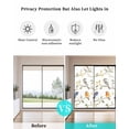 thumbnail image 4 of Window Privacy Film Spring Bird Stained Glass Window Film Decorative Sun Block Window Cover Colored Leaf Branch Painting Watercolor Window Clings Static Adhesive Sticker for Bathroom 19.6"x39.3", 4 of 7