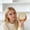 Yellow, variant on Cute Macaron Analog Alarm Clock, Silent Non-Ticking Bedside Desk Clock, Battery Operated Wake Up Timer for Bedroom Student Home Use