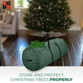 thumbnail image 3 of Premium Large Christmas Tree Storage Bag - Fits Up to 7.5ft. Tall Artificial Disassembled Trees, Durable Handles & Sleek Dual Zipper - Holiday Xmas Bag Made of Tear Proof 600D Oxford - 5 Year Warranty, 3 of 4
