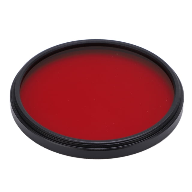 Filtre Rouge 67mm Al, Rehaussant les Tons Rouges dans l'Image, Rendant la Scène Plus Vive et Superposée avec Installation de Filetage pour Objectif