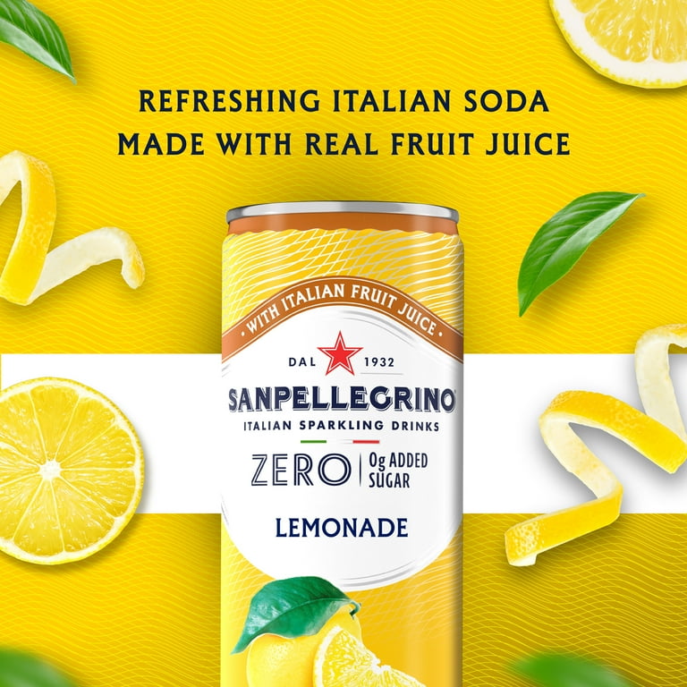 Sanpellegrino Soda Italiana Sparkling Lemonade, 11.15 fl oz, 24 Pack photo 2