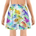 thumbnail image 5 of joogoo Watercolor Frogs Boys Swim Trunks Beach Swimsuit Shorts Boxer 7Y, 5 of 8