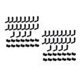 thumbnail image 4 of WORGEOUS 40 Pcs 1 Set L-Shape Inside Corner Connectors Joint Brackets with Screws (Black), 4 of 8