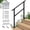 2-3 Steps Handrail, variant on CR Fence & Rail Handrails for Outdoor Steps & Indoor Stair Railing Kit, 5-6 Steps Safety Hand Rail for Porch & Deck