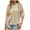 Beige, variant on Taqqpue Womens Summer Tops Crew Neck 3/4 Sleeve Casual Striped Lightweight Knit Trendy Boho Clothes Pullover Sweaters