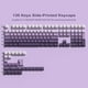 thumbnail image 1 of Teclas con estampado lateral azul degradado, teclas PBT de doble disparo con perfil Cherry, 136 teclas para teclado de jugador Cherry Gateron MX, 1 of 5