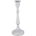 thumbnail image 2 of Aspen Creative 16305-11, Nickel Aluminum Decorative Candle Holder, 3-3/4" D x 9-3/4" H, 2 of 4