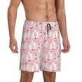 thumbnail image 2 of Fotbe with red Easter eggs Pattern Pajama Shorts for Men, Men's Pajama Bottoms, Sleepwear,Short Pajama Pants-3X-Large, 2 of 6