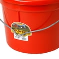thumbnail image 5 of Little Giant 22 Quart Flat Plastic Animal Feed Bucket with Knob Bail, Red, 5 of 5