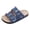 Blue, variant on Round Toe Slides for Women Solid Color Fashionable Adjustable Double Straps Soft Soled Platform Sandals Outdoor Beach Walking Shoes Black Size 8