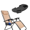 thumbnail image 3 of koolsoo 2X 1 Pce Porte-Gobelet Fauteuil Inclinable de Patio Chaise Longue avec Pince Table d'Appoint, 3 of 9