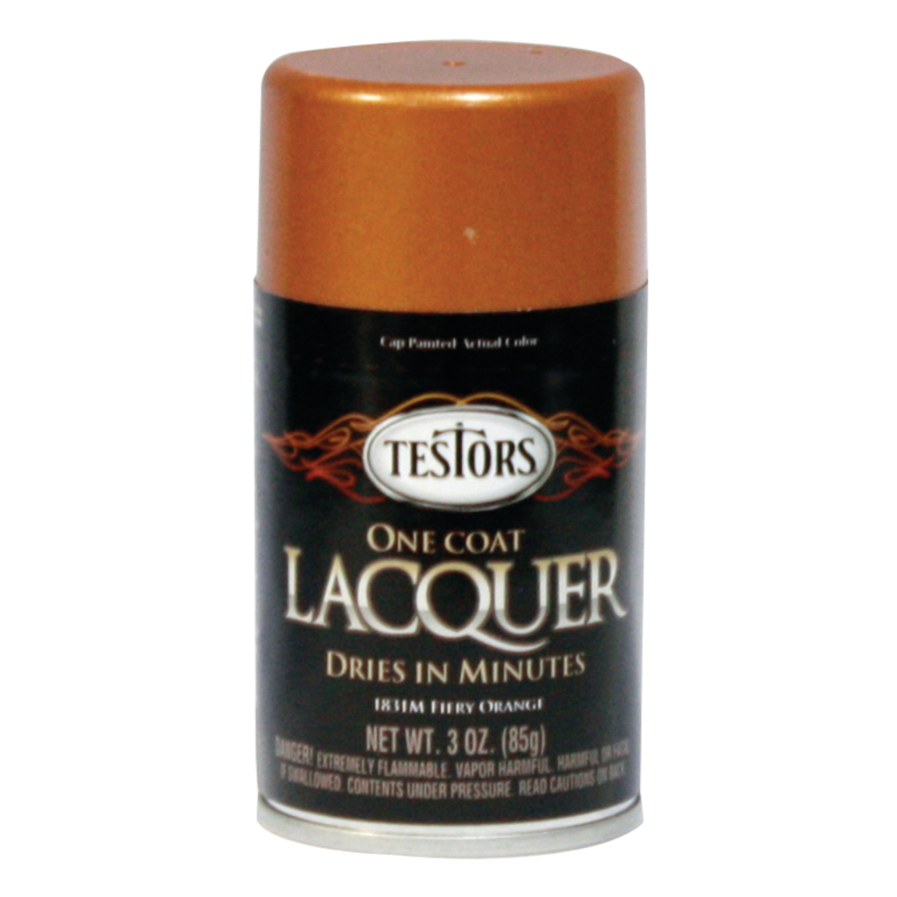 Testors One Coat Lacquer Paint, 3 oz. Spray Can, Fiery Orange Walmart