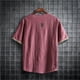 thumbnail image 4 of pstuiky camisetas de hombre, Camisa informal de manga corta con cuello en V para hombre, cómoda y a la moda. camisas casuales para hombre l, 4 of 4